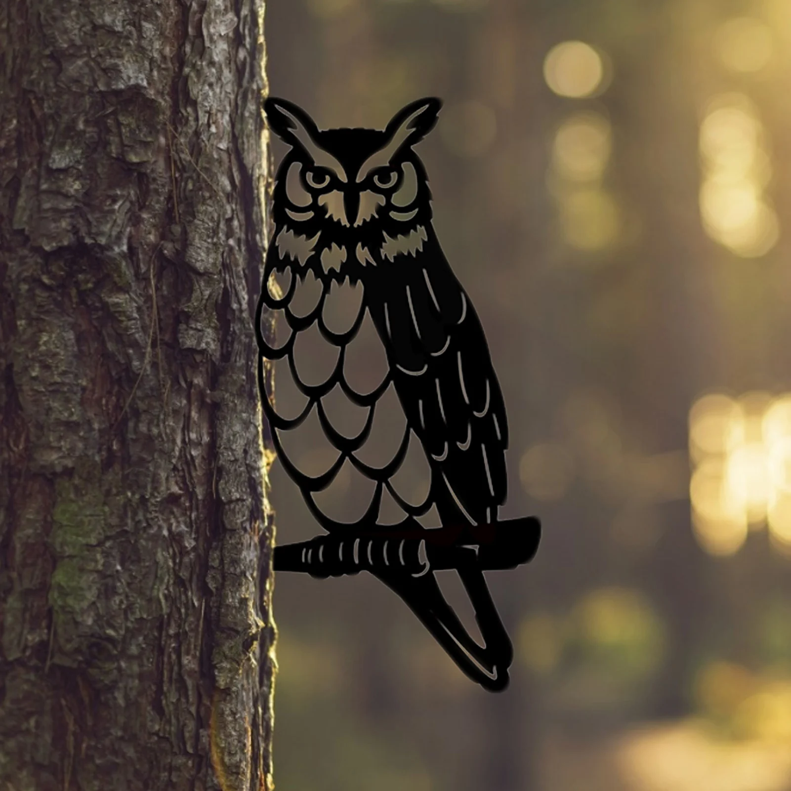 

Steel Owl Decoration Metal Art Garden Decoration Yard Silhouette Weatherproof Outdoor Design Ideal Gift For Owl Lovers