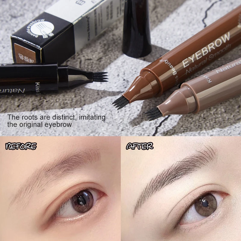 

Four-claw Bifurcated Liquid Eyebrow Pencil Three-dimensional Eyebrow Waterproof And Sweat-proof Eyebrow Pencil TSLM1