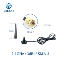 2 4ghz router antenna wifi 2 4g modem antenna with magnetic base omni sma male wlan dtu module antena 2400m aerial g2400 3