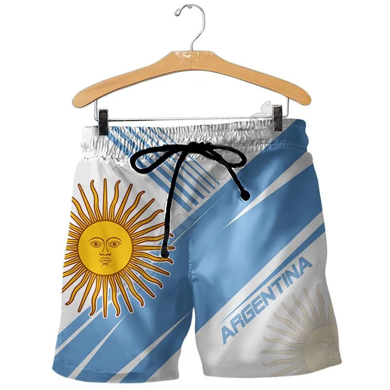 

PLstar Cosmos New summer Fashion Shorts Argentina 3D Printed Male/Female streetwear Casual Cool Shorts 02