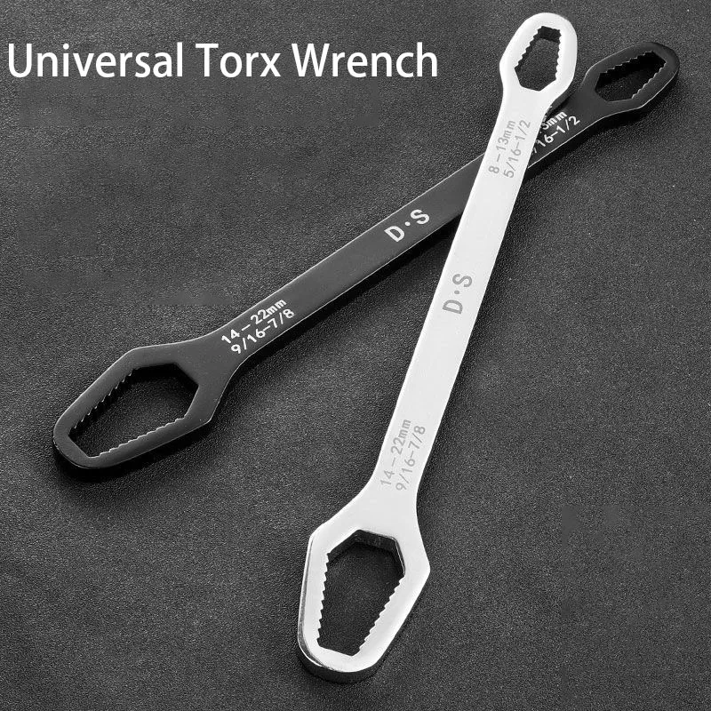 

Universal Torx Wrench 8-22mm for Bicycle Motorcycle Car Double-Head Adjustable Torque Repairing Tools Ratchet Set Screw Spanner