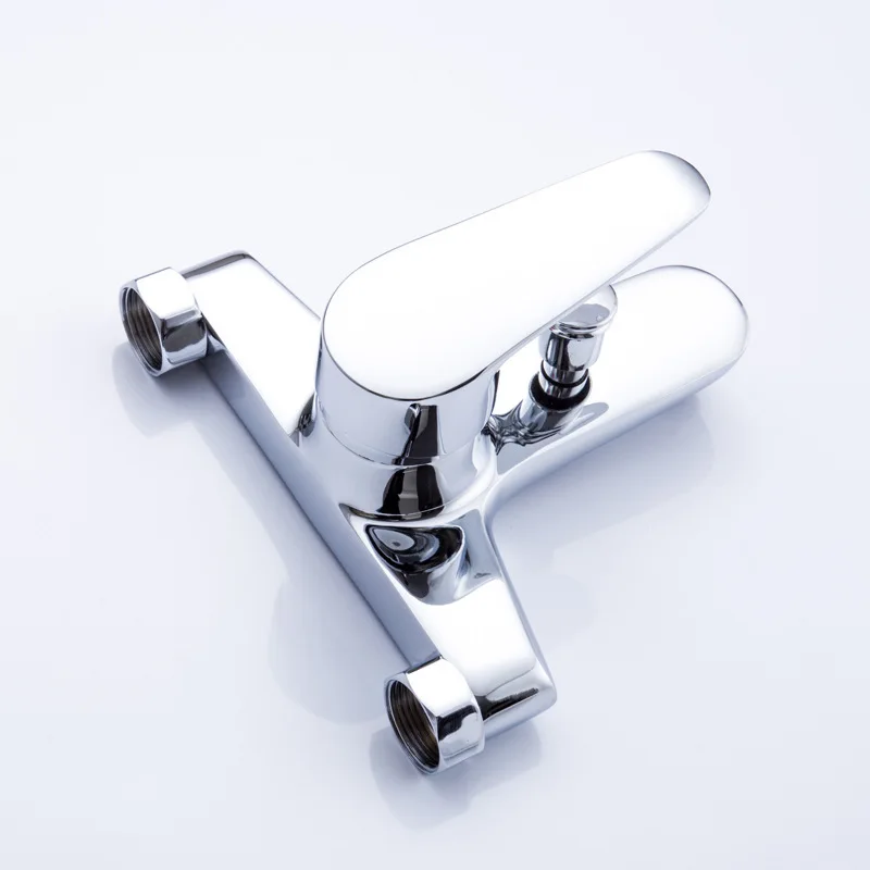 

Bathtub faucet copper hot and cold in-wall triple mixer valve faucet