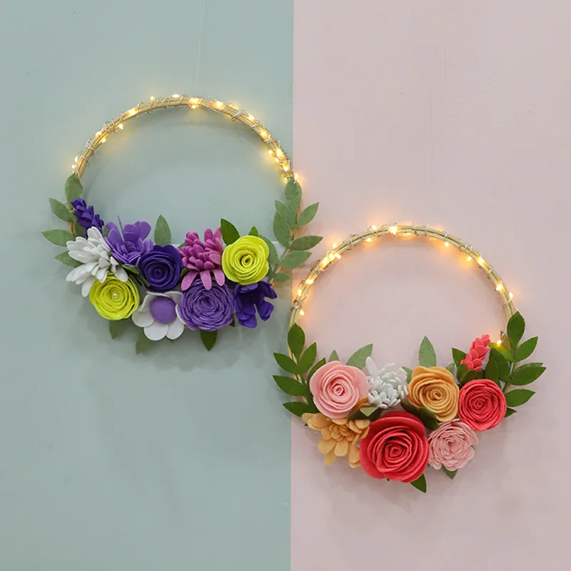 Набор для изготовления фетра ручной работы Easy DIY цветочный венок из