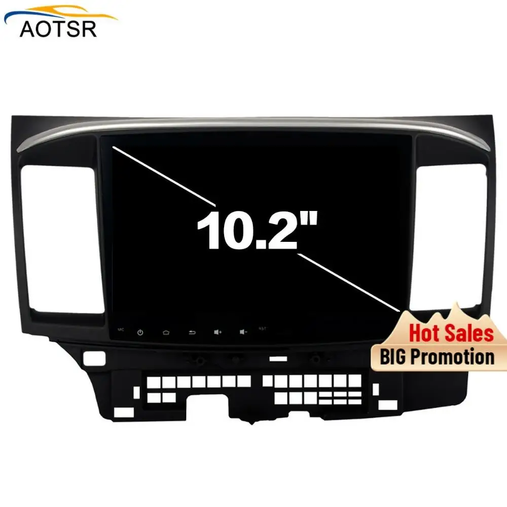 Автомобильный GPS плеер для Mitsubishi Lancer 10 EVO 2 дюйма Android 8 0 4G + 32 Octa Core