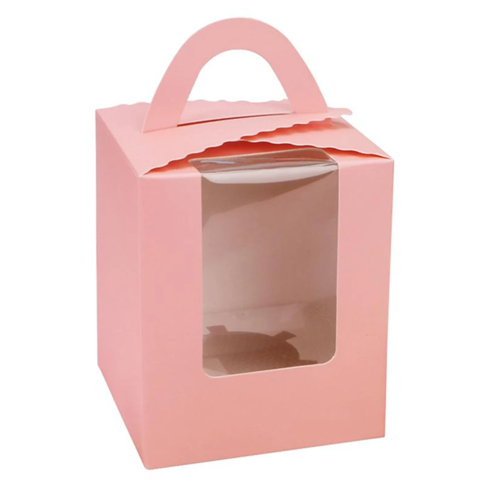 10 шт. вечерние подарочные пакеты для кексов с ручками печенья портативная мини