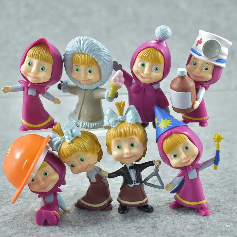 8 шт./компл. русская игрушка Маша креативная медсестра Медведь кукла подарок для