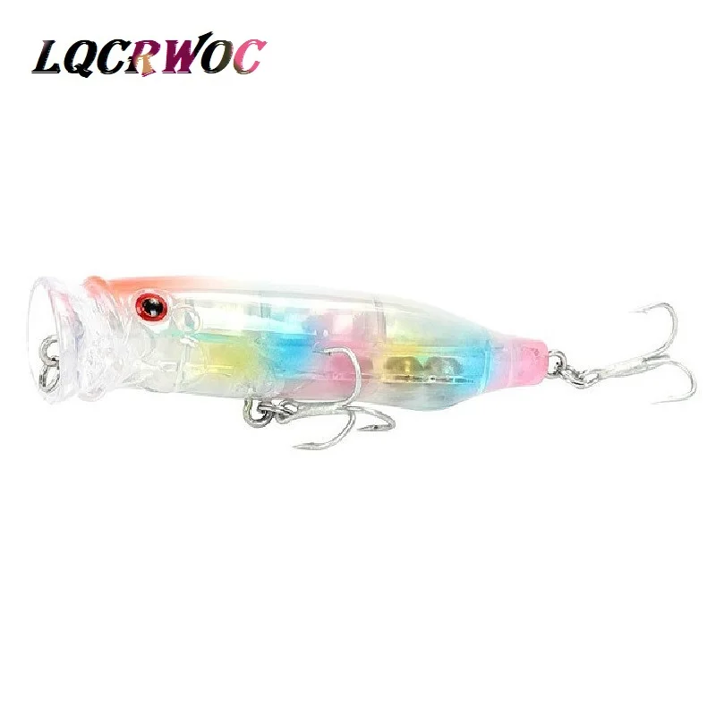 Новая приманка Popper 7 см 9 г неокрашенные рыболовные приманки воблеры Троллинговый