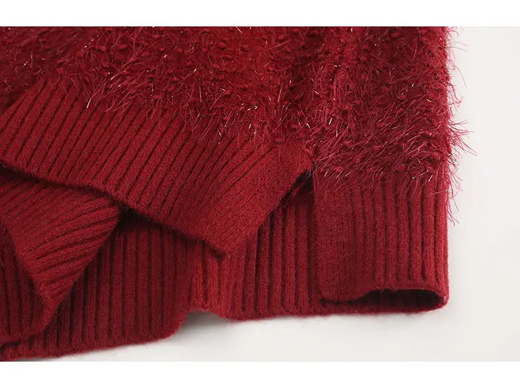 

V-neck Sleeveless Solid Sweater Vest Women Loose Bright Silk Tassel Side Slits Simple Style Knitted Sweater Vest Female Spring