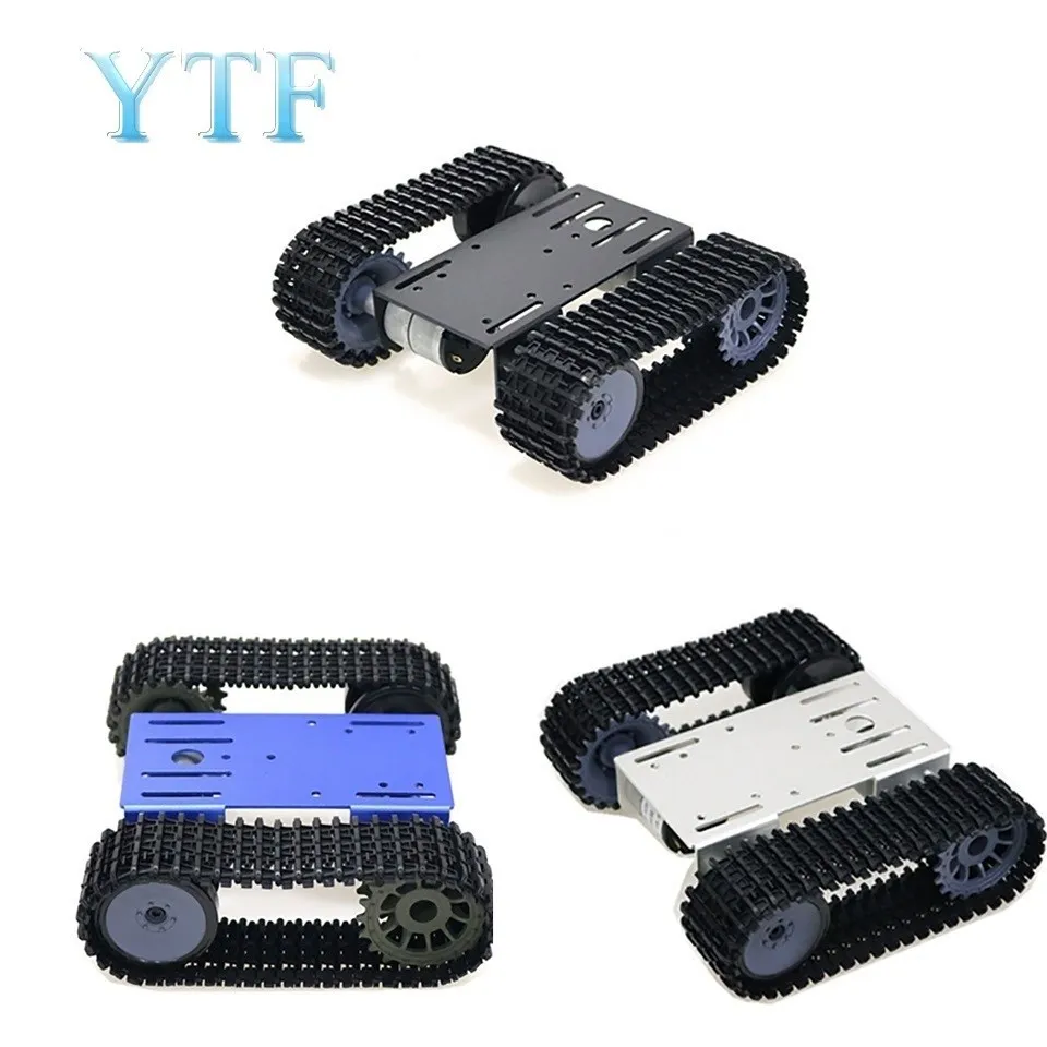 

Arrival mini T101 Smart Robot Tank Chassis Tracked Car Platform with 33GB-520 Motor for Arduino DIY Robot Toy Part