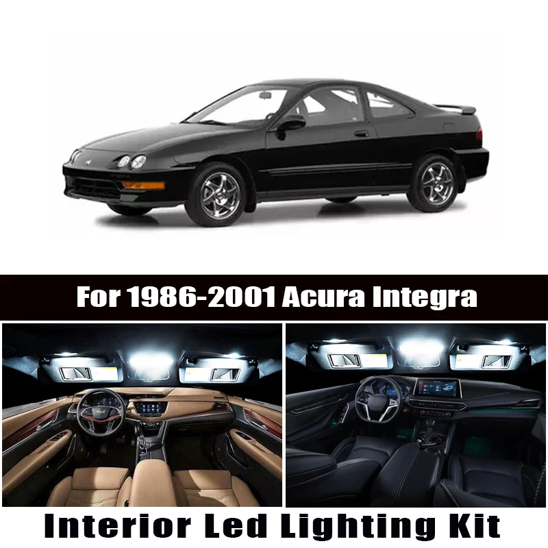Для Acura Integra 1986 2000 2001 Canbus Автомобильный светодиодный Интерьер Карта Купол