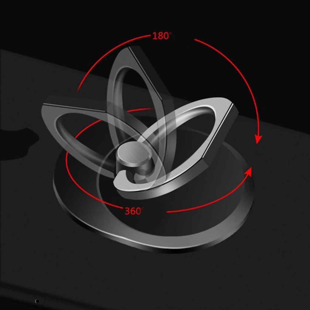 

1PC Finger Ring Mobile Phone Smartphone Stand Holder For iPhone For Samsung Cell Smart Round Phone Ring Holder Car Mount Stand