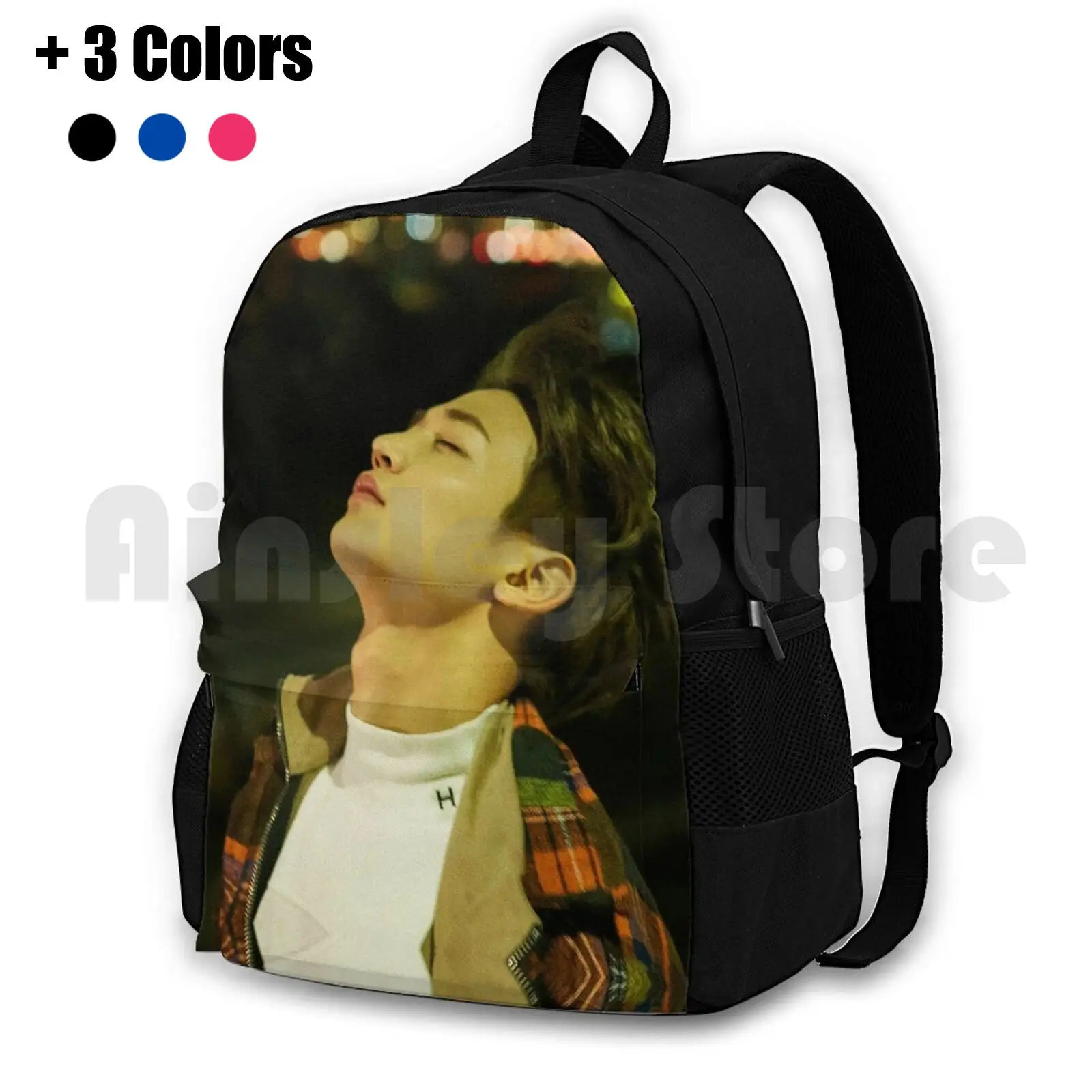 

Minho Outdoor Hiking Backpack Waterproof Camping Travel Shinee Kpop Kpop Boy Band Boy Band Onew Taemin Jonghyun Minho Key Lee