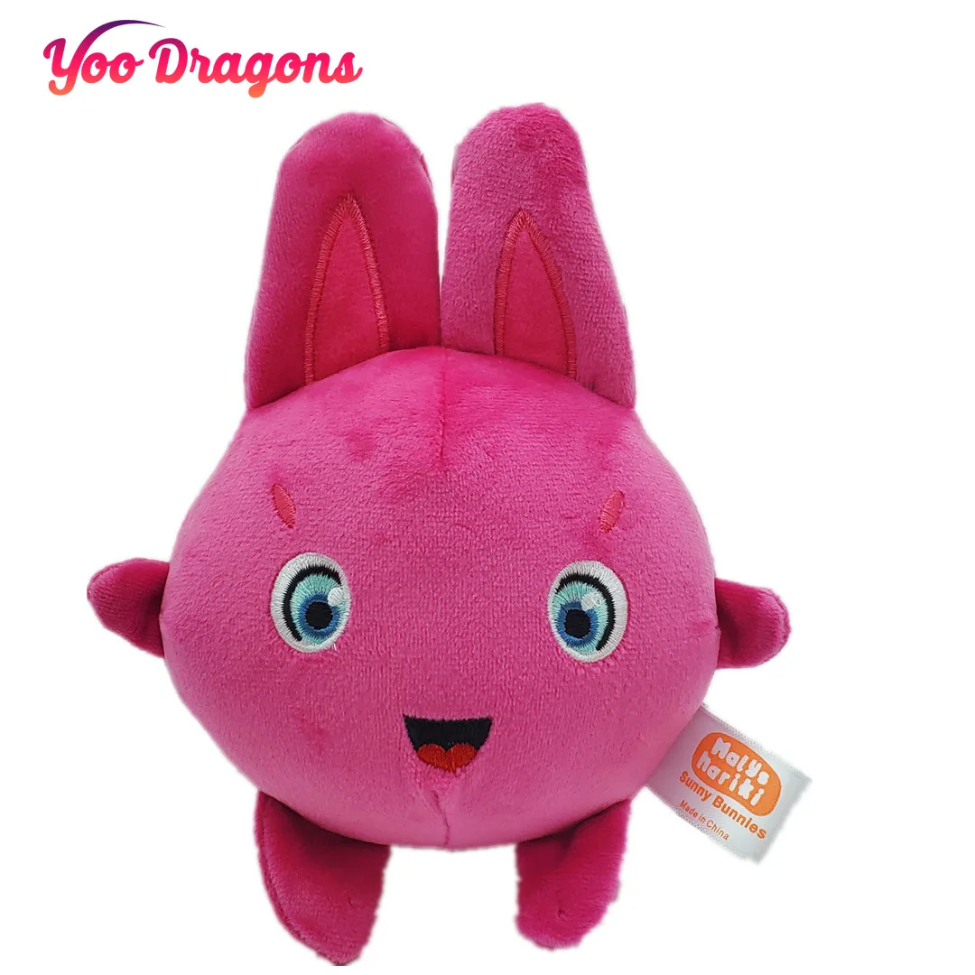 Juego de 5 piezas de conejo de peluche para ni&ntilde;os, conejo de dibujos animados, suave, regalo de cumplea&ntilde;os-5