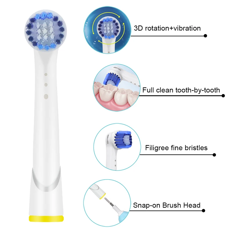 16 шт. YE616 сменные насадки для зубных щеток Oral B Braun электрическая зубная щетка Precision