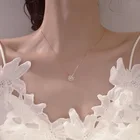 Женское изысканное ожерелье MENGYI, элегантное очаровательное колье до ключицы с подвеской в виде снежинки, свадебное Ювелирное Украшение