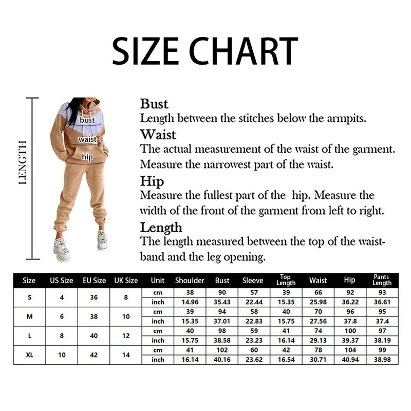 

Hot Sale 2 Solid Color Sportswear Ladies Pullover Hooded Sweatshirt Pants Suit Spring And Autumn Casual Sports Women's Clothing