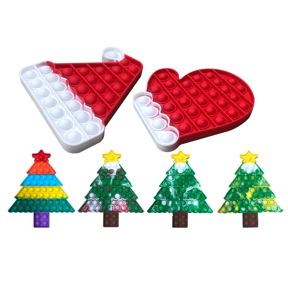 

Pop it Fidget Toys Christmas Tree Desktop Rat-Killing Pioneer New Educational Toys