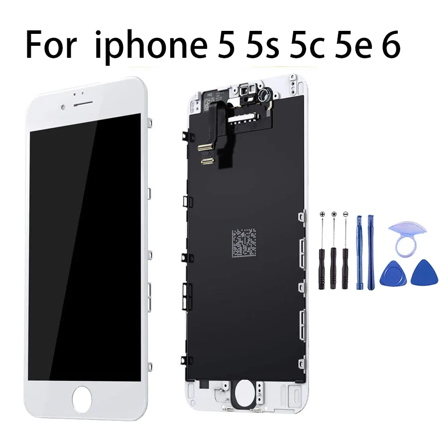 Белый и черный качественный экран для iPhone 5 5S 5c 5e 6 ЖК Замена дигитайзер дисплей