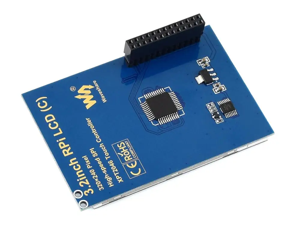 Waveshare 320x240 3 2 дюймовый сенсорный экран TFT LCD предназначен для Raspberry Pi 125 МГц