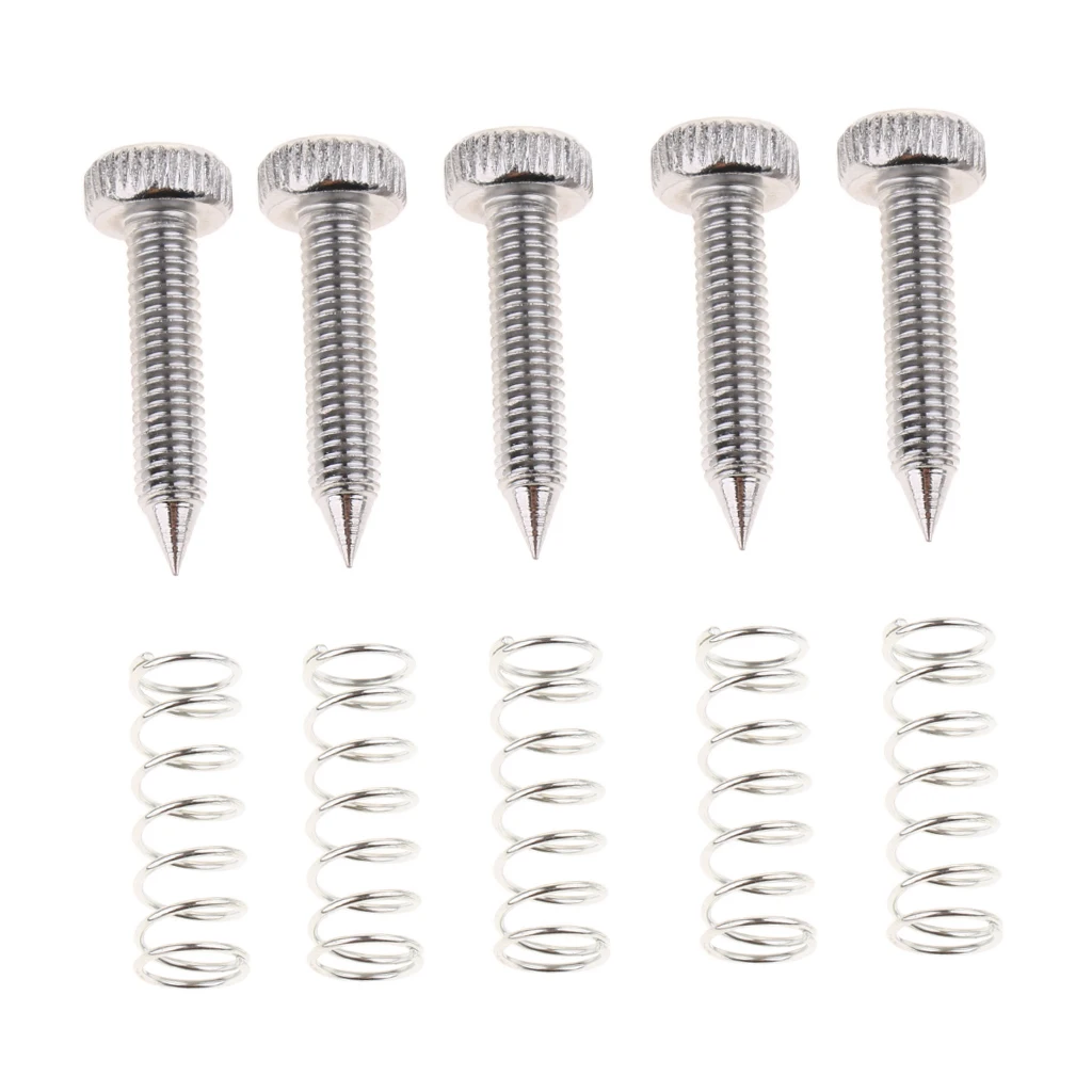 Pack of 5 Drum Single Foot Pedal Hammer Springs Jackscrews Screws DIY |