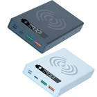 Чехол для зарядного устройства 5x1865 0, внешний аккумулятор 18650, поддержка QC3.0, быстрая и Беспроводная зарядка