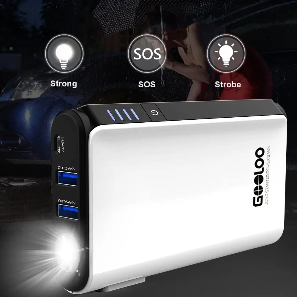 Быстрое зарядное устройство переносной блок питания GOOLOO 500A Peak SuperSafe для