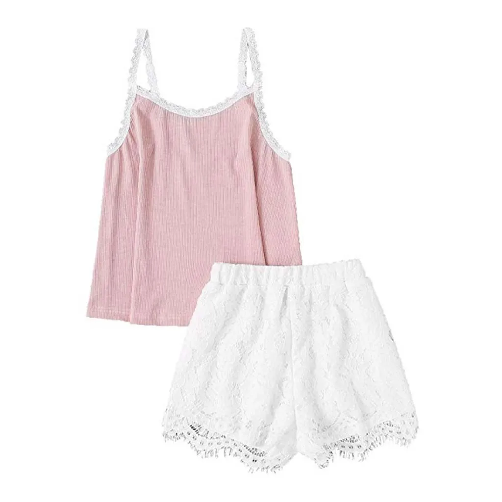 Новинка 2019 модная пижама для девочек милое шелковое кружевное нижнее белье с