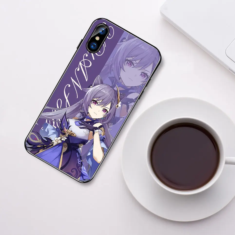 Genshin Impact Anime Zhongli Frosted Case For Xiaomi Redmi Note 9T 9S 9 8 K40 Pro 8T 8A 9A 9C 7 7A 6 6A Black Shell Cover Coque |