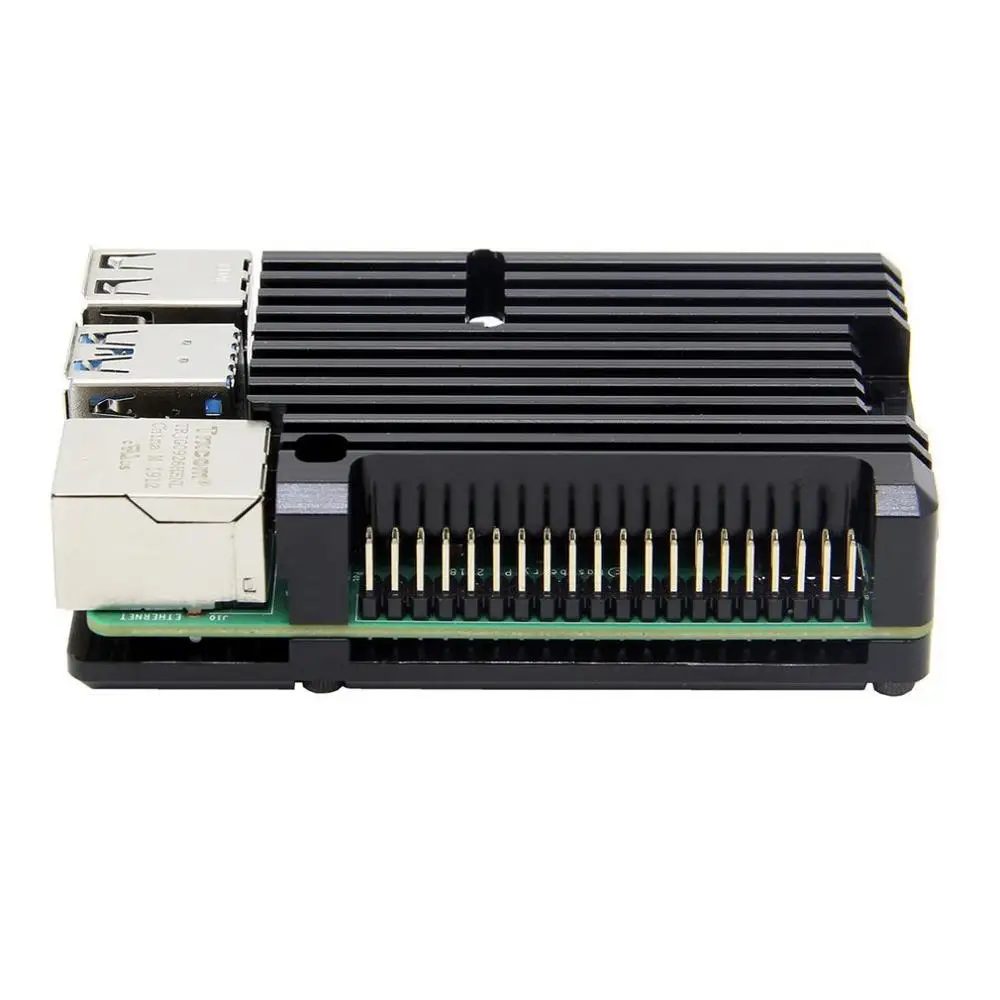 Металлический корпус 4 поколения для Raspberry Pi B + алюминиевый сплав коробка 4B