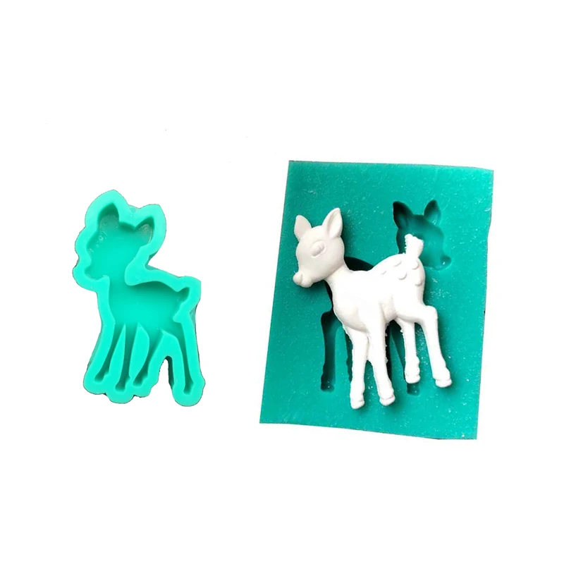 Рождественский олень силиконовая помадка форма для выпечки сделай сам фотоглина