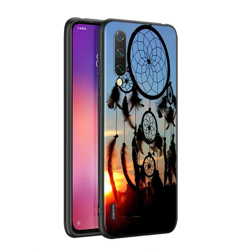 Black Silicone Cover For Redmi Note 9 9S Max 8T 8 8A GO Pro The dream catcher mandala Xiaomi 10 CC9 A3 Lite Phone Case | Мобильные