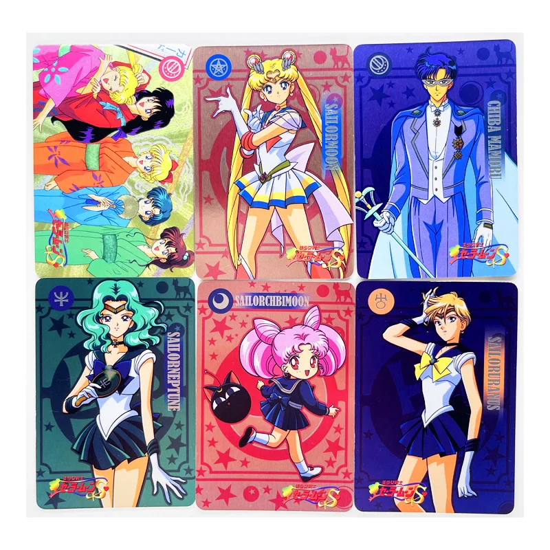 54 unids/set de Sailor Moon Cardman, juguetes, pasatiempos, coleccionables, colecci&oacute;n de juegos, tarjetas de Anime-0