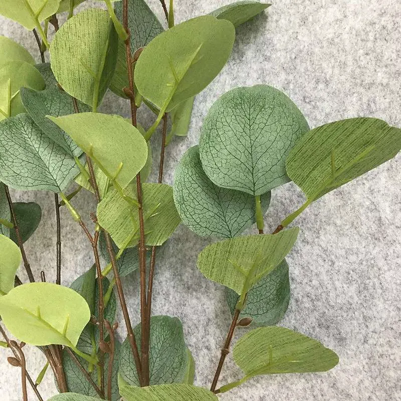 92 см искусственные реалистичные ветки эвкалипта шелковые тропические зеленые
