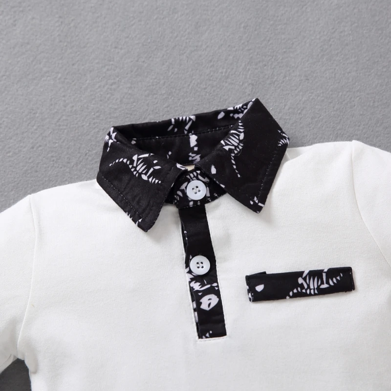 

Toddler Baby Boy Outfits Set 3-18M Infant Baby Boys Clothes Set Lapel Short Sleeve Top + Camouflage Shorts Summer Outfits 2021