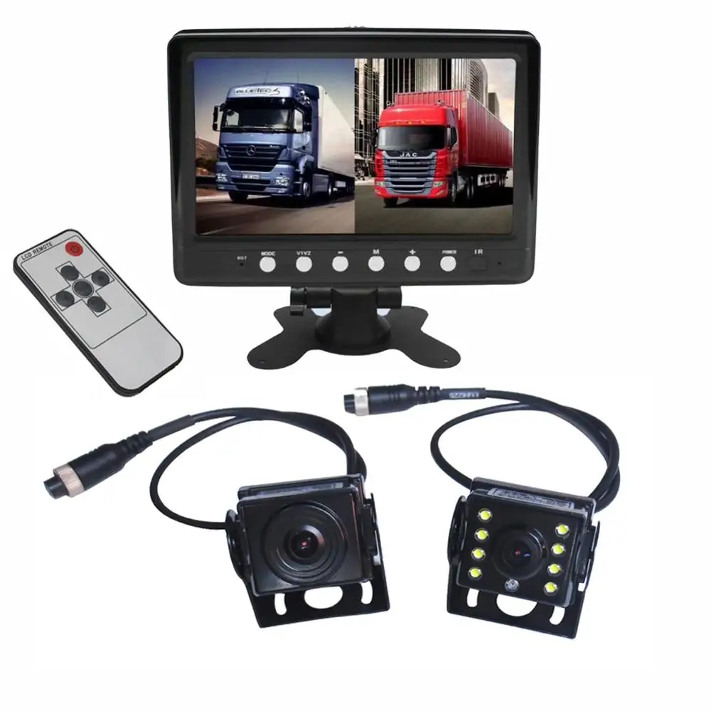 Горячие Продажа Новые 7 дюймов IPS 2 Разделение канала Экран 1024*600 AHD автомобильный