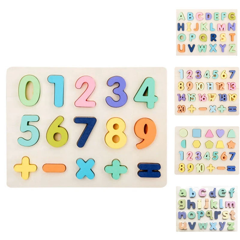 

Kid Early Educational Toys Wooden Jigsaw Toys Baby Puzzle Board
