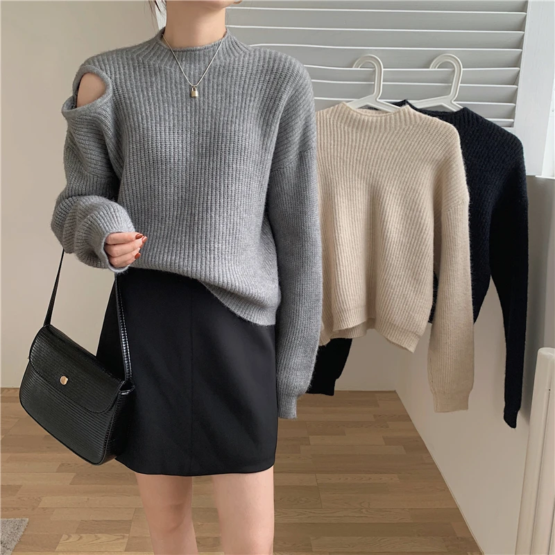 Cheap wholesale 2021 spring autumn winter new fashion casual warm nice women Sweater woman female OLTurtleneck Pullover Py9058