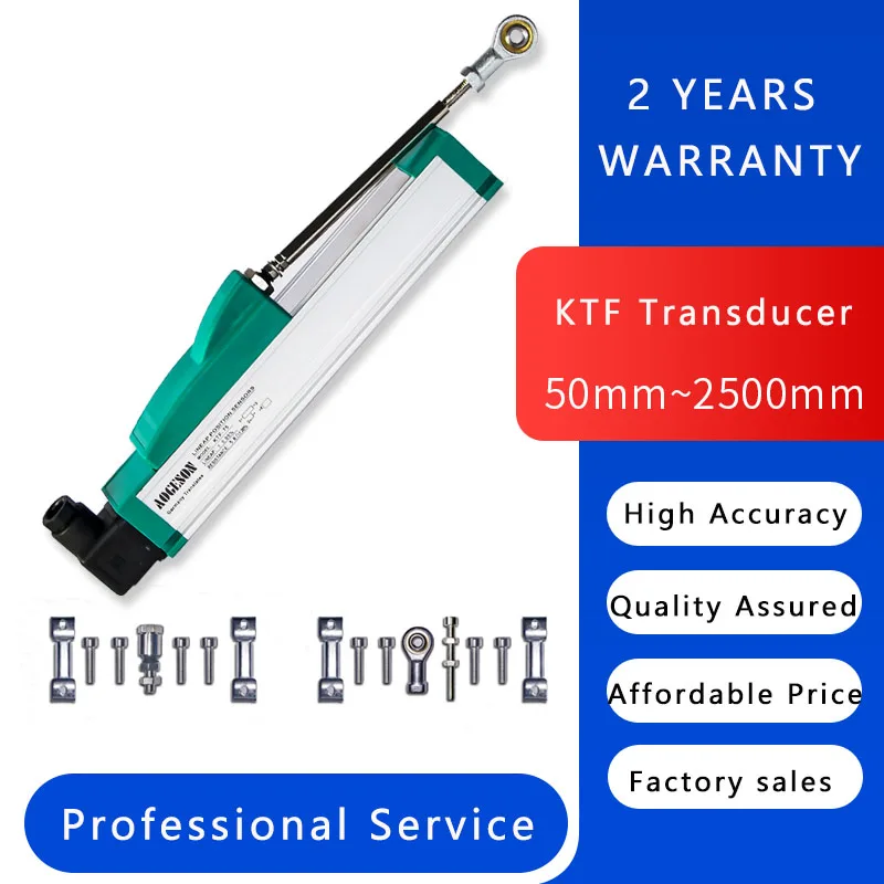 

KTF-1150 to 2000 mm PKM Transducer Sensor linear Potentiometer slider displacement measurement ruler