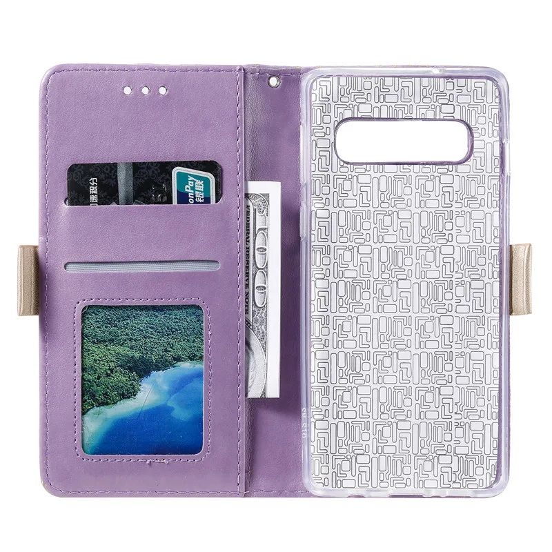 Coque S8 S9 S10 J4 J6 плюс A40 A50 A70 S7Edge пара простой кожаный откидной Чехол-Кошелек с подставкой для samsung Galaxy A6 A7 A8 для карт из искусственной кожи