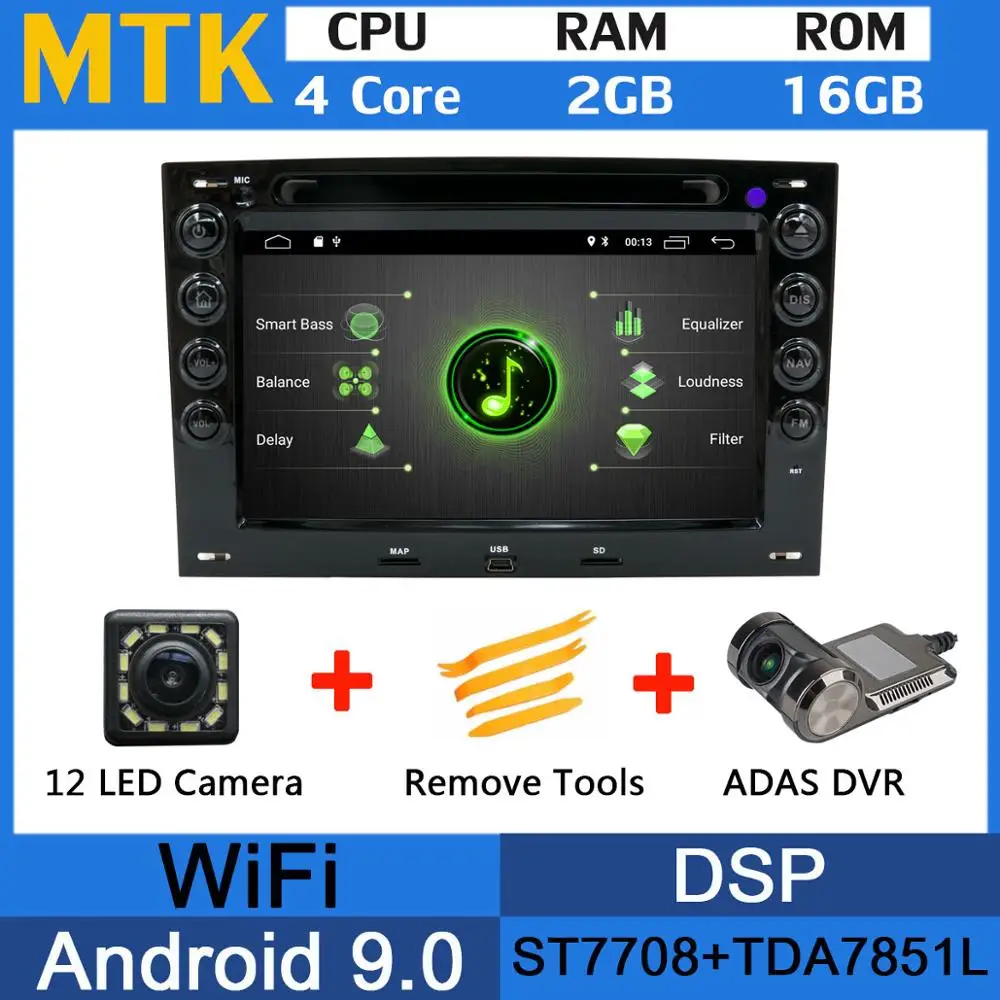 MTK-Adas 5 USB порт PX6/Восьмиядерный Android 9,0 автомобильный dvd-плеер для Renault Megane 2 ii 2003-2010 Автомобильный gps Радио DSP Android авто мультимедиа - Цвет: MTK-Adas