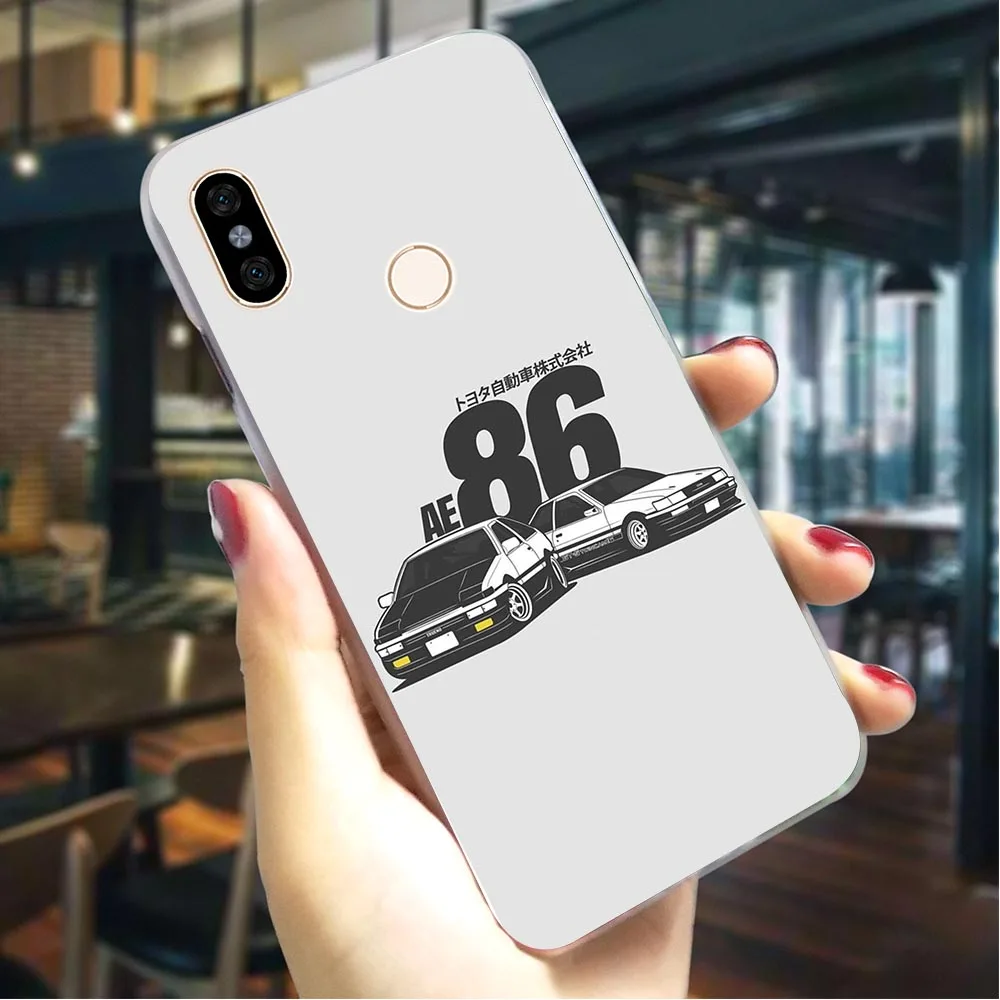 Чехол INITIAL D AE86 для Redmi 5A 4X 4A 5 6 7A Plus/6A 6/K20 Pro GO Note 4 3/5/6/7 жесткий чехол|Бамперы| |