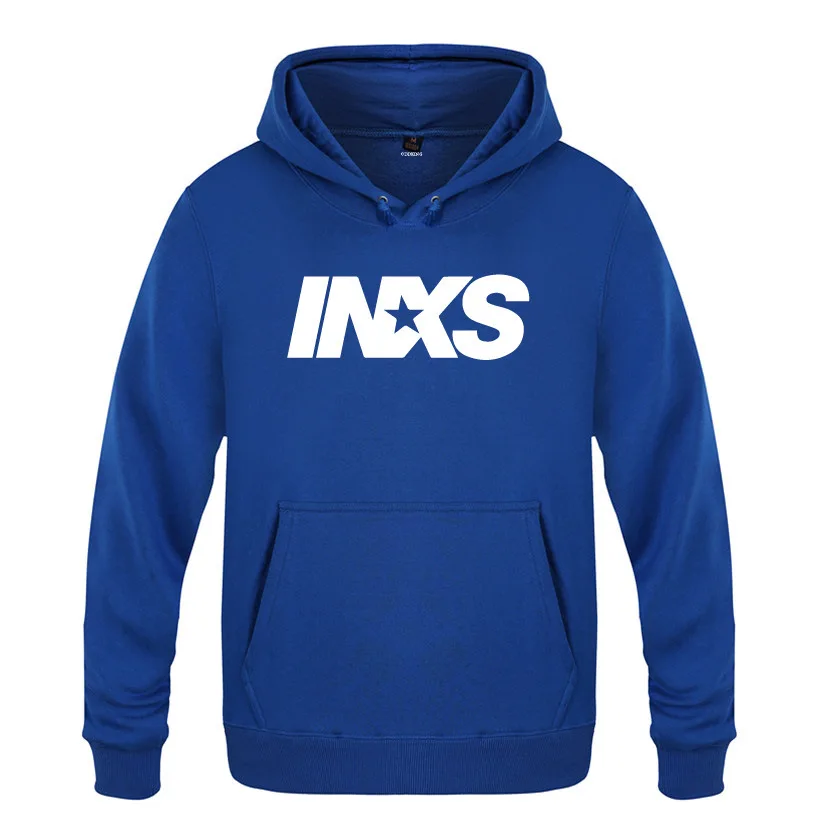 

INXS Punk Rock Hoodies Men Fleece Long Sleeve Hooded Sweatshirt Winter Man Hip Hop Fitness Pullover Streetwear Moleton Masculino