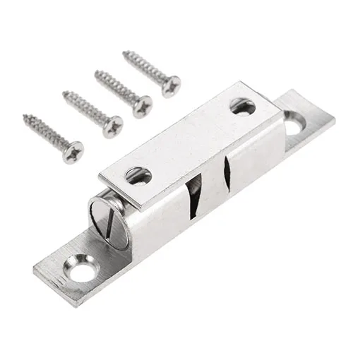 

DRELD 1 шт. латунные сенсорные бусины, замок для двери, пружинный зажим для двери шкафа, серебряные двойные шарики, фотозахват 42/50/60/70 мм