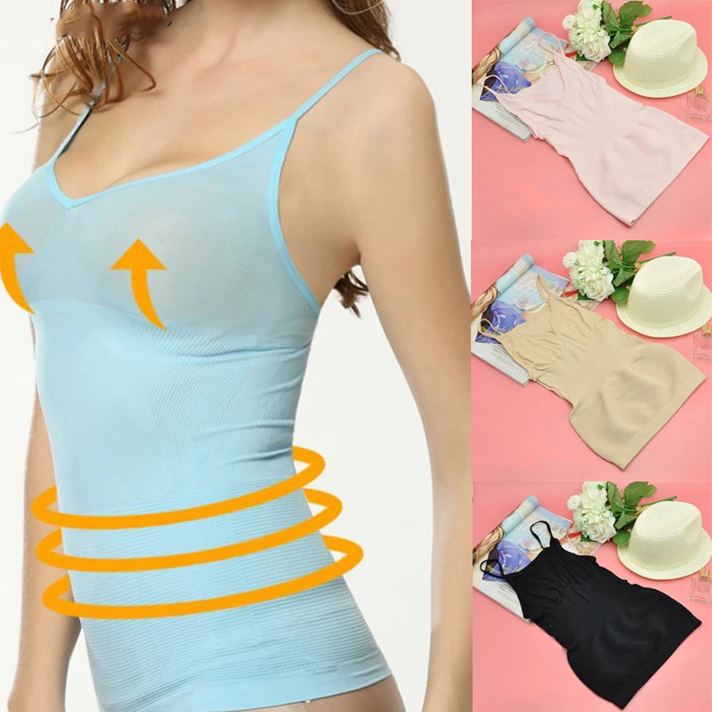Для женщин бюстгальтер майка Body Shaper съемный Утягивающее Корректирующее белье