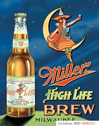 Отчаянные предприятий Miller Brewing Company Винтаж жестяная вывеска |Таблички и знаки| |