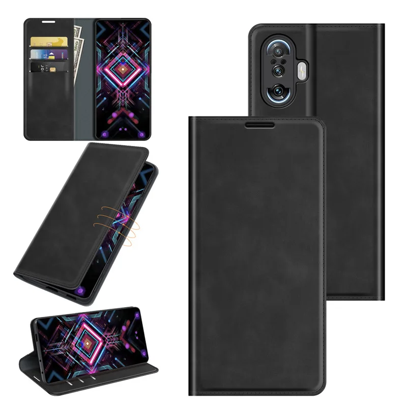

For Xiaomi Redmi K40 Game enhanced version Case Magnetic Phone Case Cover High Quality Flip Leather Wallet Leather Case