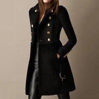 women jackets oversized vintage punk black slim autumn winter women coats outwear casual fashionable female plus size warm coat