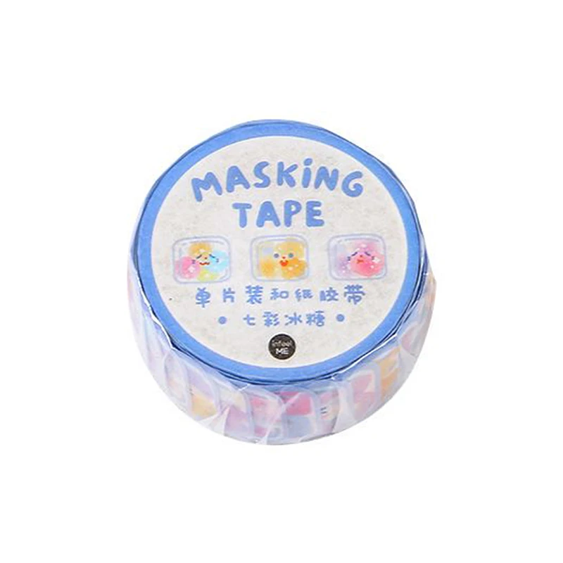 

100 Pcs/Roll Cute Bow Fruit Rainbow Love Heart Washi Tape Decorative DIY Dairy Scrapbooking Stickers Kawaii Label Masking Tapes