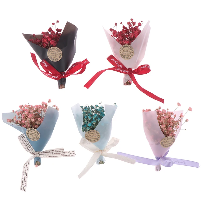 Мини Гипсофила натуральный сухой цветок День Св. Валентина Свадебный дом