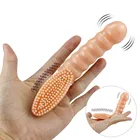 Вибраторы для пальцев, стимуляция точки G, клиторавлагалища, секс-игрушки для женщин, щетка, вибрирующий рукав для пальцев, секс-товары для взрослых